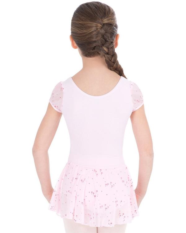 Capezio Short Sleeve Pink Sequin Dress 3948C GIRLS